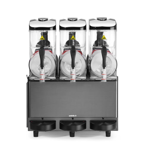 slush eis maschine 3x12 liter, slush maschine gastronomie, HENDI 274378, Arktic Slush Maschine, Slush Eis Maschine schwarz, Frozen Drink Maschine, Granita Maschine Gastronomie