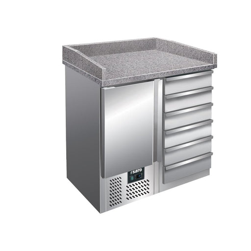 SARO Pizzatisch, 1 Tür+ 6 Schubladen, 
Modell PZ 4001
