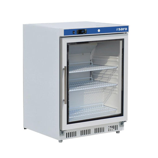 SARO Lagerkühlschrank mit Glastür - weiß, 
Modell HK 200 GD V2