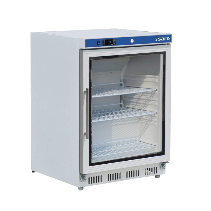 SARO Lagerkühlschrank mit Glastür - weiß, 
Modell HK 200 GD V2