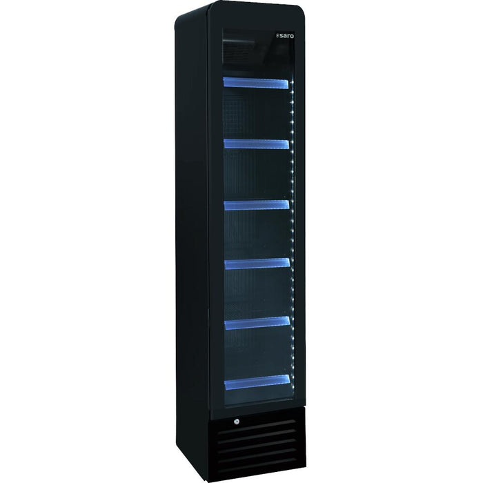 SARO Getränkekühlschrank schmal, schwarz, 
Modell DK 134 PRO ROUND