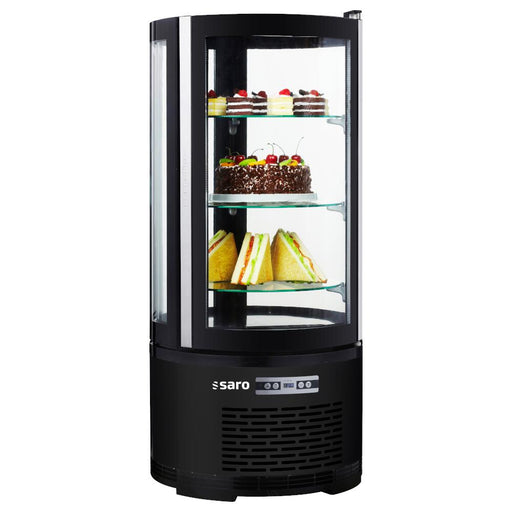 SARO Kuchenvitrine - schwarz 
Modell MATILDE