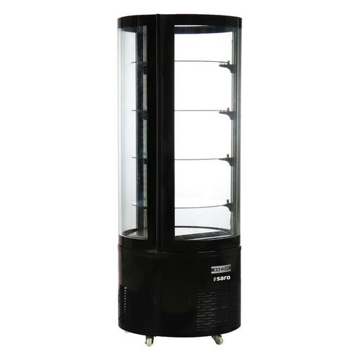 SARO Kuchenvitrine schwarz Modell ALESSIA