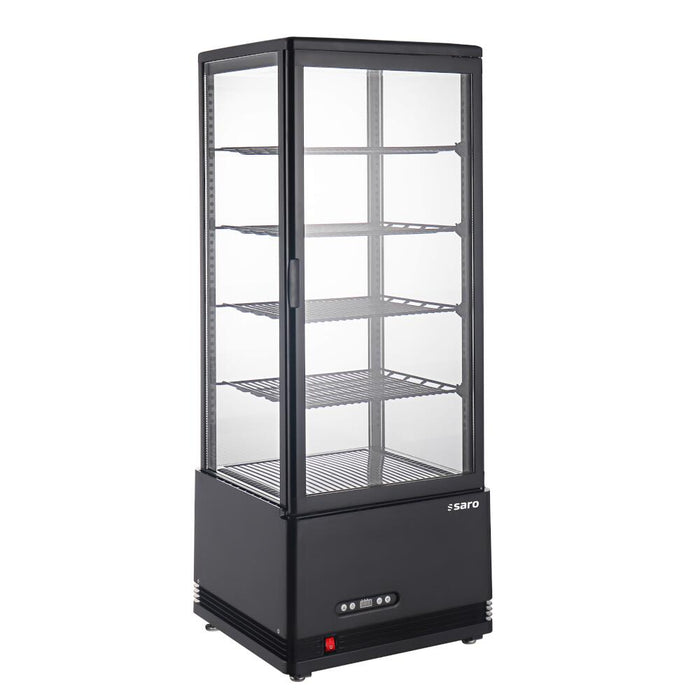 SARO Kühlvitrine SC100AV, schwarz
