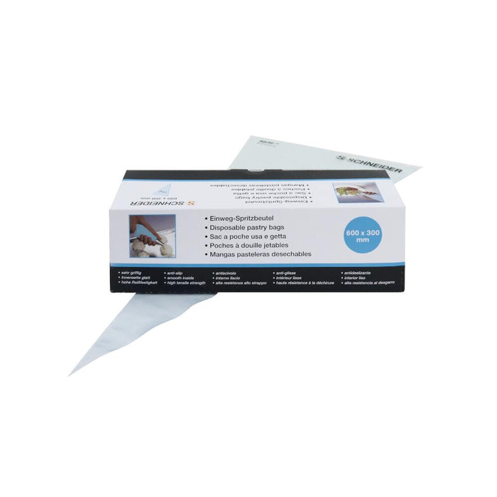 SCHNEIDER EINWEG-SPRITZBEUTEL, GEROLLT - 75 µ - BLAU/TRANSPARENT - ELB Gastro