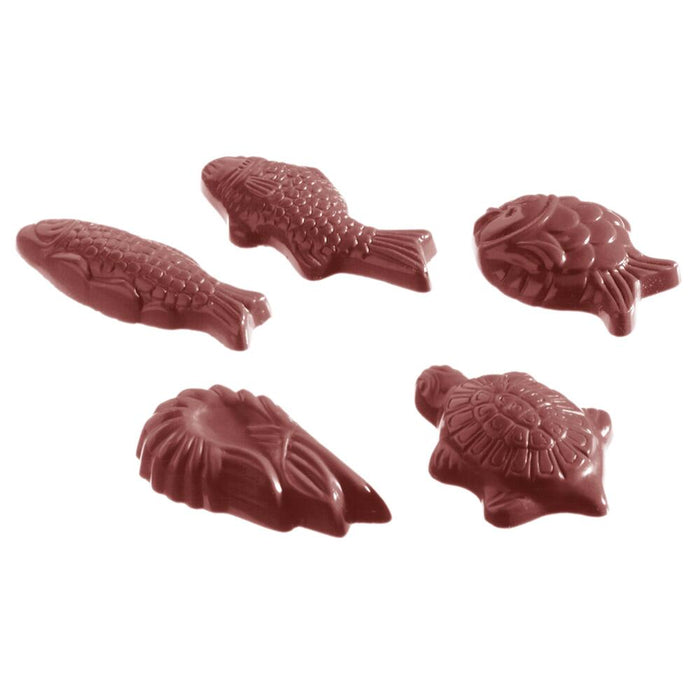 SCHNEIDER SCHOKOLADEN-FORM 275X135 MM - MEERESFRÜCHTE - ELB Gastro