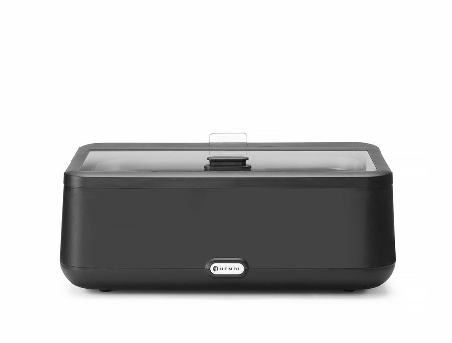 Chafing Dish UNIQ, HENDI, designed by Robert Bronwasser, GN 1/1, Schwarz, 230V/700W, 607x402x(H)245mm