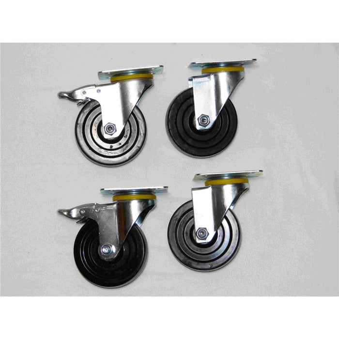 4er Set Räder – Höhe: 125mm - ELB Gastro