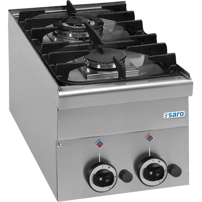 SARO Gasherd 2 Brenner Auftisch 600 Line Modell G2S6 - ELB Gastro