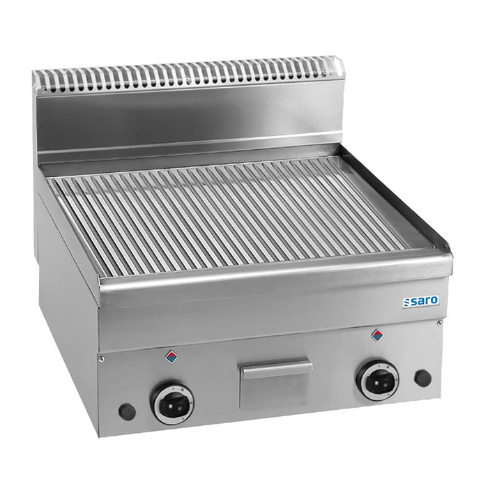SARO Gasgrillplatte gerillt Tischmodell GFT66R