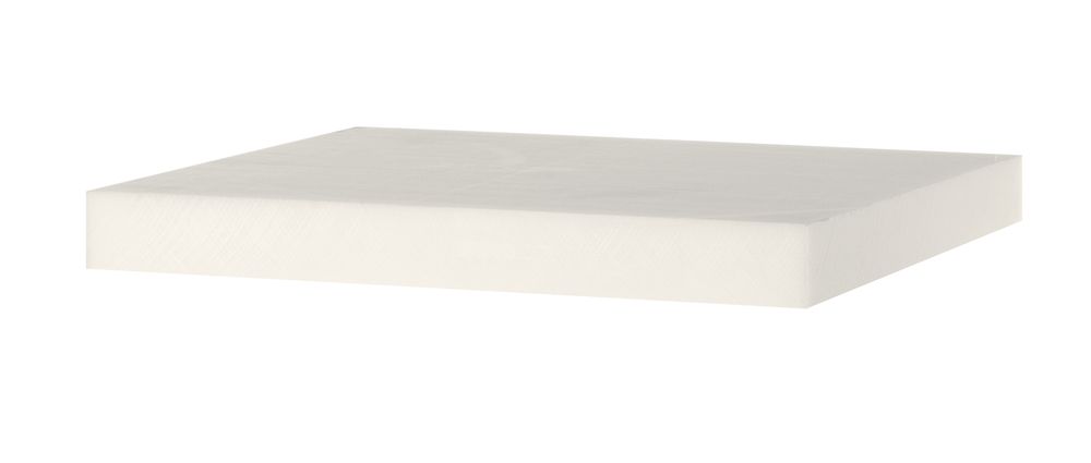 Hackblock HDPE, HENDI, Weiß, 500x400x(H)50mm