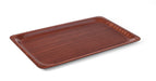 Serviertablett, rechteckig, rutschfest, laminiert, AmerBox, Mahagoni, 430x610mm