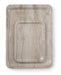 Serviertablett aus Melamin mit Holzoptik , AmerBox, Holz hell, 240x340mm