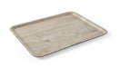 Serviertablett aus Melamin mit Holzoptik , AmerBox, Holz hell, 370x530mm