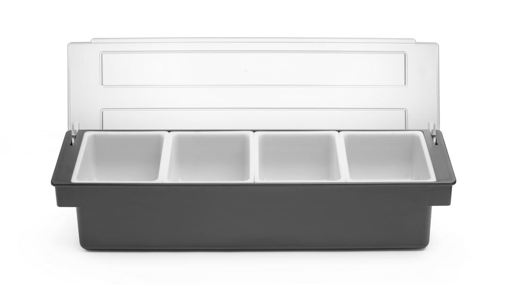 Zutatenbehälter – 4 Fächer, BarUp, 480x150x(H)100mm