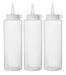 Spenderflaschen, 3er Set, HENDI, 0,35L, Transparent, 3 Stk., ⌀55x(H)205mm