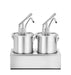 Saucenspender, Edelstahl, Zweier-Set, HENDI, 9L, 400x200x(H)440mm