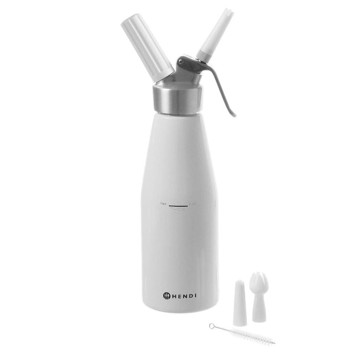 HENDI Sahnespender Kitchen Line 0,95 L – Aluminium, Weiß