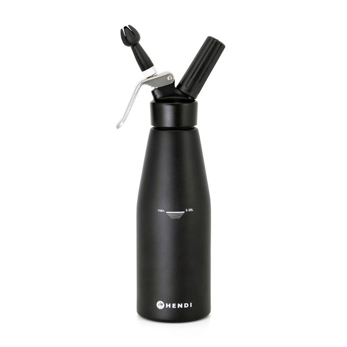 HENDI Sahnespender Kitchen Line 0,95 L – Mattschwarz