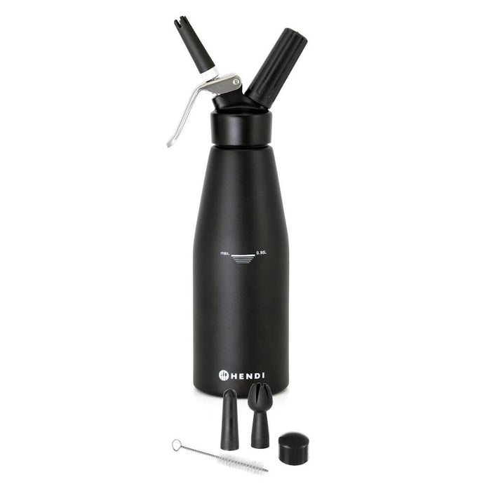 HENDI Sahnespender Kitchen Line 0,95 L – Mattschwarz