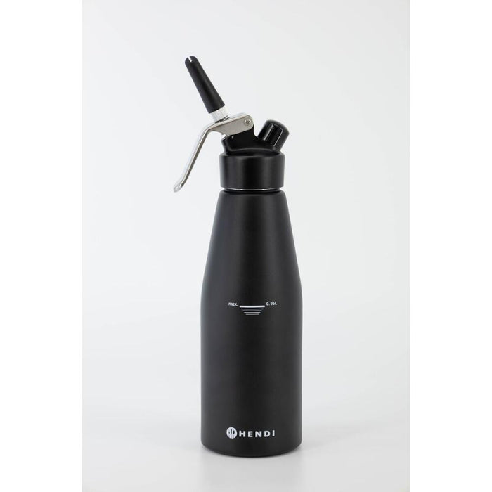 HENDI Sahnespender Kitchen Line 0,95 L – Mattschwarz
