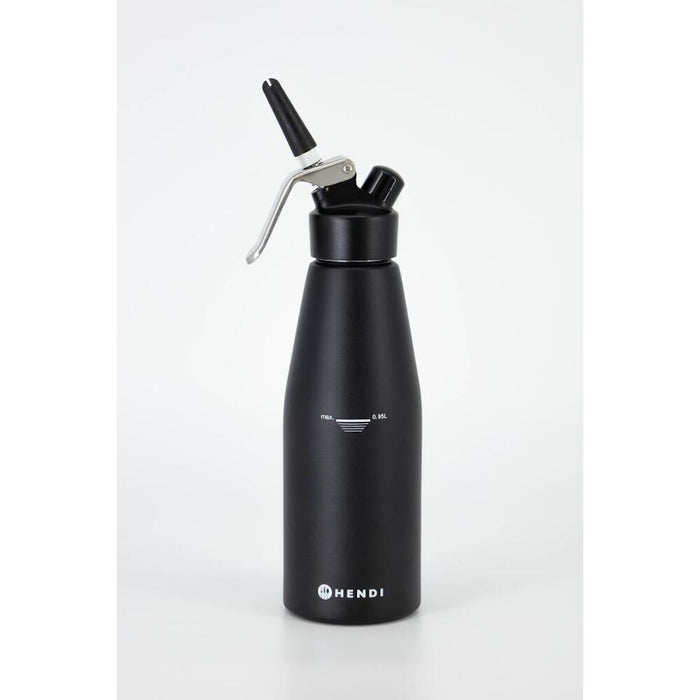 HENDI Sahnespender Kitchen Line 0,95 L – Mattschwarz