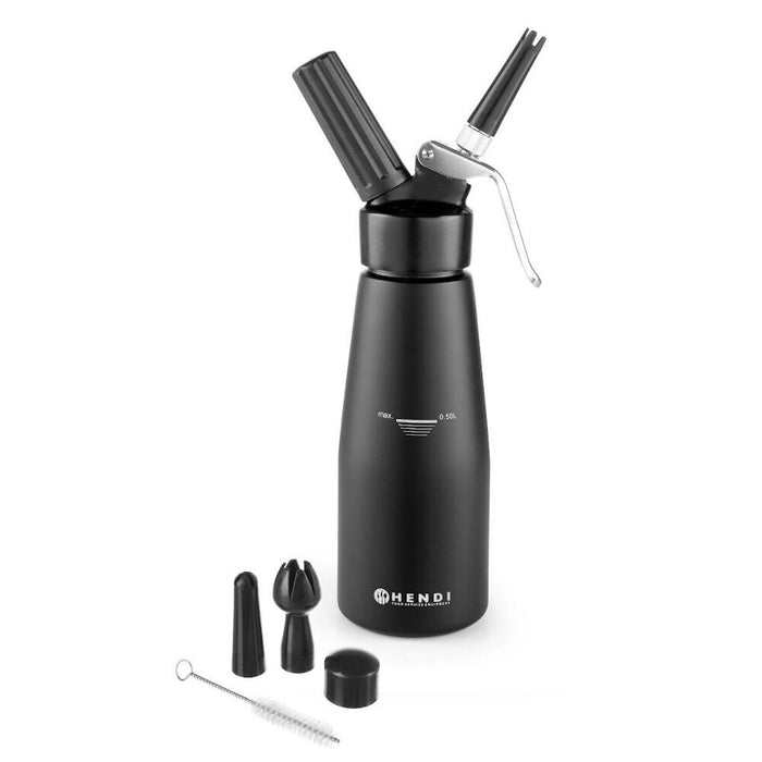 HENDI Sahnespender Kitchen Line 0,95 L – Mattschwarz