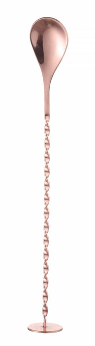 Barlöffel mit Stößel, BarUp, Kupfer, 280x35mm