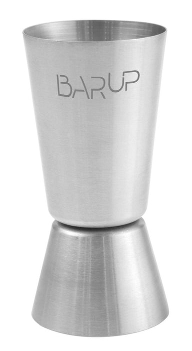 Jigger 20/40 ml, BarUp, Silber, ⌀40x(H)80mm, Rund