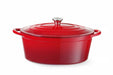Emaillierter Gusseisentopf, HENDI, 6,88L, Rot, 405x255x(H)134mm