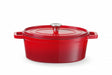 Emaillierter Gusseisentopf, HENDI, 4,4L, Rot, 365x290x(H)115mm