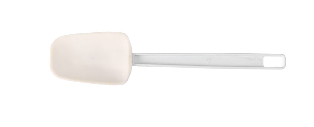 Schaberlöffel geformt, HENDI, Kitchen Line, Weiß, 254x57mm