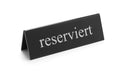 Tischschild Reserviert, HENDI, reserviert, 130x30x(H)38mm