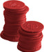 Pfandmünzen - 100 Stk., BarUp, Rot, 100 Stk., ⌀25mm