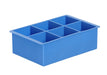 Eiswürfelform, XL-Würfel, BarUp, Blau, 170x110x(H)52mm