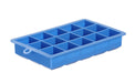 Eiswürfelform, kleine Würfel, BarUp, Blau, 190x120x(H)35mm