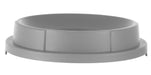 Offener Deckel für Abfalleimer rund, AmerBox, Passend für 691038, Hellgrau, ⌀570x(H)135mm