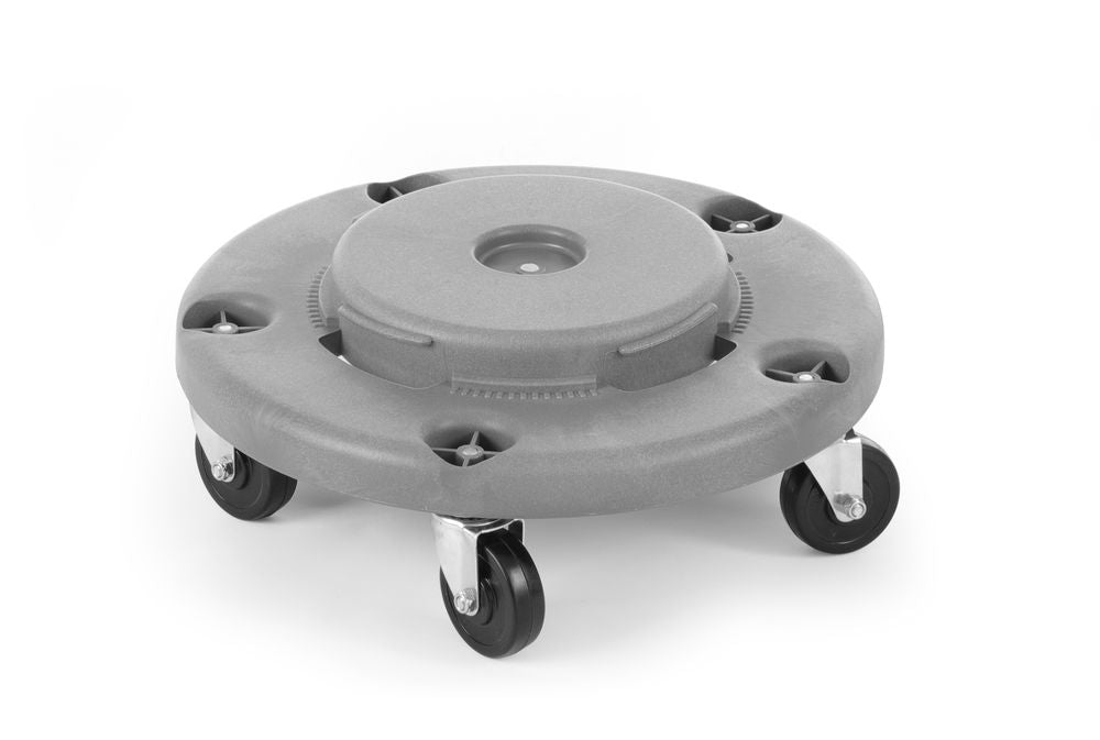 Wagen für Abfalleimer rund, AmerBox, Passend für 691038, Hellgrau, ⌀455x(H)165mm