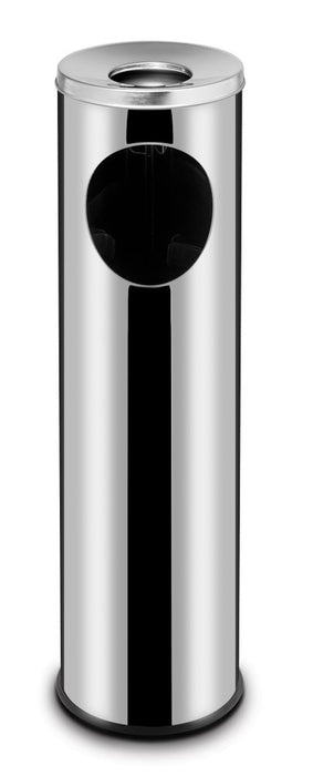 Mülleimer Standmodell mit Aschenbecher, HENDI, 15L, ⌀200x(H)700mm