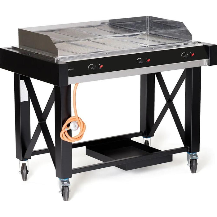 Gasgrill Atlanta, HENDI, Schwarz, 13kW, 1285x770x(H)917mm