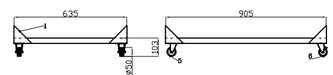 CombiSteel Unterbau Für Saladette 2 Türen