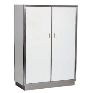 CombiSteel Edelstahl Porzellanschrank 3 Türen 5 Level 1880