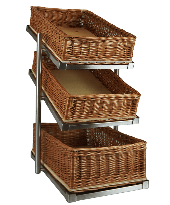 CombiSteel Brotkorb Etagere 3 Hoch Schmale Modell Inkl. Körbe