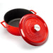CombiSteel Lava Gusseisen Casserole Ø24 Rot