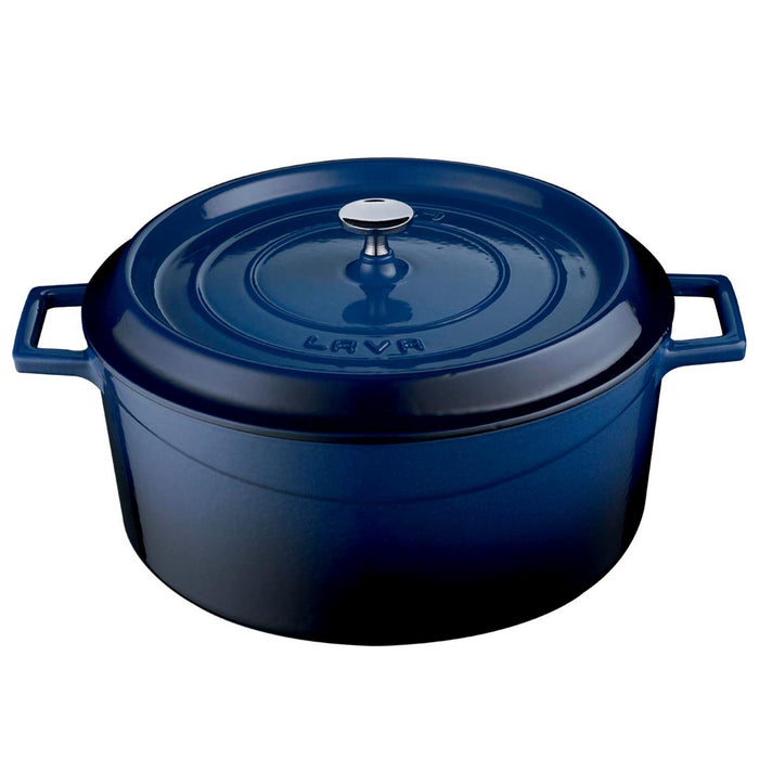 CombiSteel Lava Gusseisen Casserole Ø32 Blau