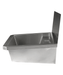 CombiSteel Edelstahl Waschbecken 1 Ablasshahn 600Mm Ablaufstopfen Und Schutzwand Inklusive, Exklusiv Hahn