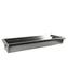 CombiSteel Edelstahl Waschbecken 2 Ablasshahne 1200Mm Ablaufstopfen Und Schutzwand Inklusive, Exklusiv Hahne