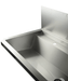 CombiSteel Edelstahl Waschbecken 4 Ablasshahne 2400Mm Ablaufstopfen Und Schutzwand Inklusive, Exklusiv Hahne