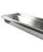 CombiSteel Edelstahl Waschbecken 4 Ablasshahne 2400Mm Ablaufstopfen Und Schutzwand Inklusive, Exklusiv Hahne