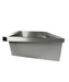 CombiSteel Edelstahl Waschbecken 2 Ablasshahne 1200Mm Ablaufstopfen Und Schutzwand Inklusive, Exklusiv Hahne